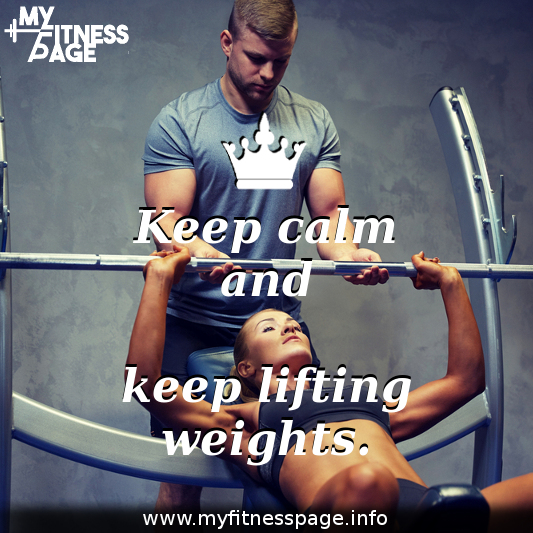 Fitness motivation keep lifting weights.