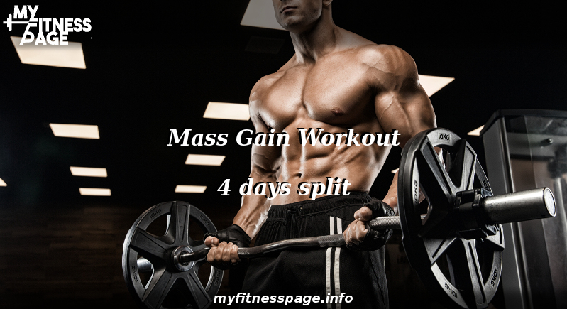 Mass Gain workout four days split.